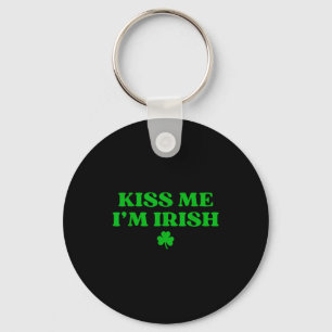 Llavero Beso trébol irlandés, día de San Patricio para hom