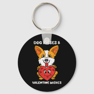 Llavero Besos De Perro Y Deseos De San Valentín Corazón De