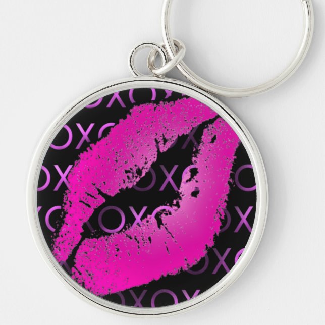 Llavero Besos del rosa (Frente)