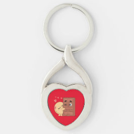 Llavero Besos dulces Panqueque de Choco Valentines Parejas