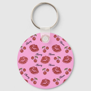 Llavero Besos RAB de cerezo rocoso en rosa