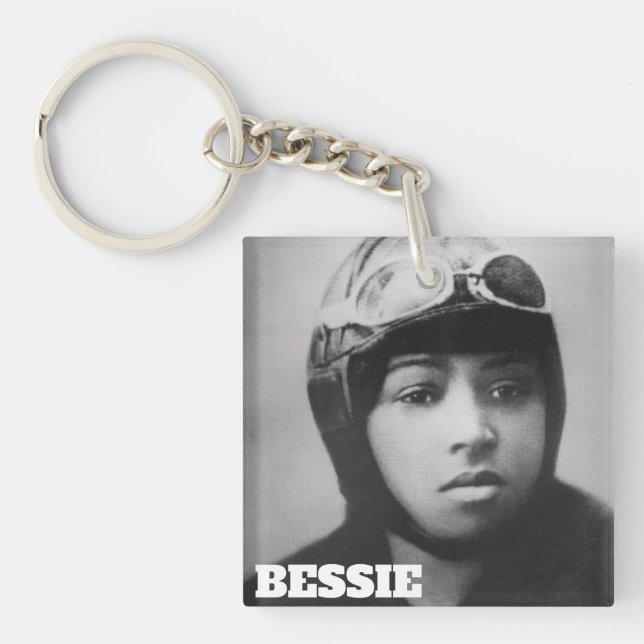 Llavero Bessie Coleman - Pionero de aviación (Frente)