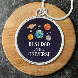 Llavero Best Dad in The Universe Funny Quote Fathers Day