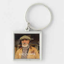 Llavero Best Ever Grandpa Since 20XX Simple Elegant Photo