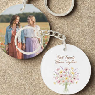 Llavero Best Friends Keychain - Floral Bouquet