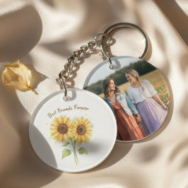 Llavero Best Friends Keychain - Watercolor Sunflowers