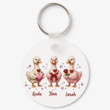 Best friends Valentine Geese friends 
