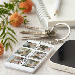 Llavero Best Grandma Ever Photo Collage – Gift with Hearts