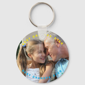 Llavero BEST GRANDPA EVER PHOTO Personalized Keychain