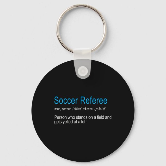 Llavero Best Hilarious Soccer Referee Definition Funny Gif (Anverso)