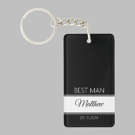 Llavero Best Man Thank You Keychain