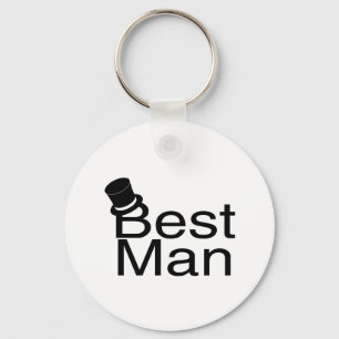 Llavero Best Man Top Hat