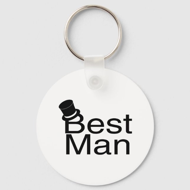 Llavero Best Man Top Hat (Anverso)