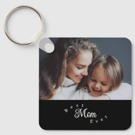 Llavero Best Mom Ever Modern Simple