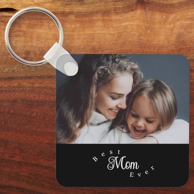 Llavero Best Mom Ever Modern Simple (Anverso)