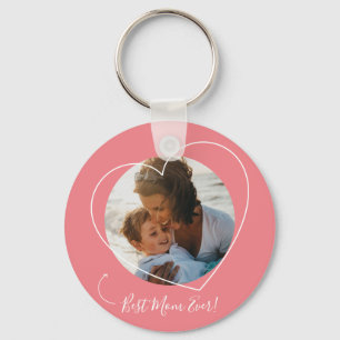 Llavero Best Mom Ever - Photo Mother's Day Keychain
