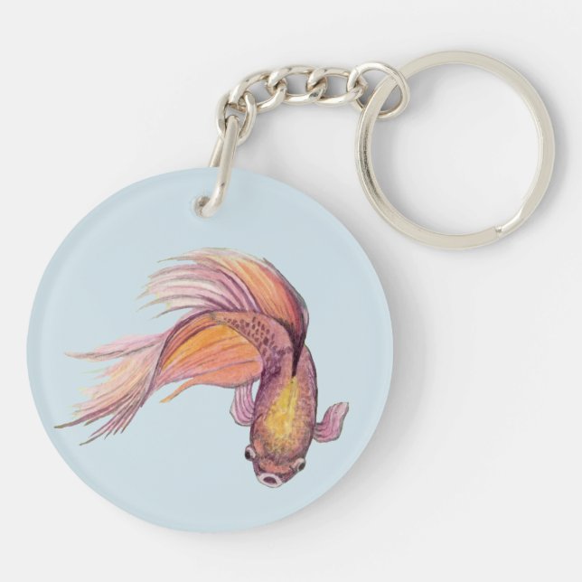 Llavero Betta Fish Keychain (Atrás)