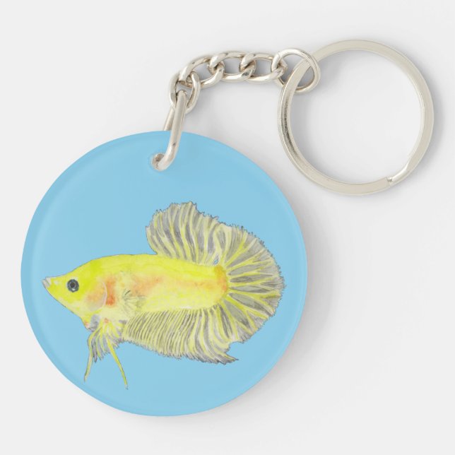 Llavero Betta Fish Keychain (Atrás)