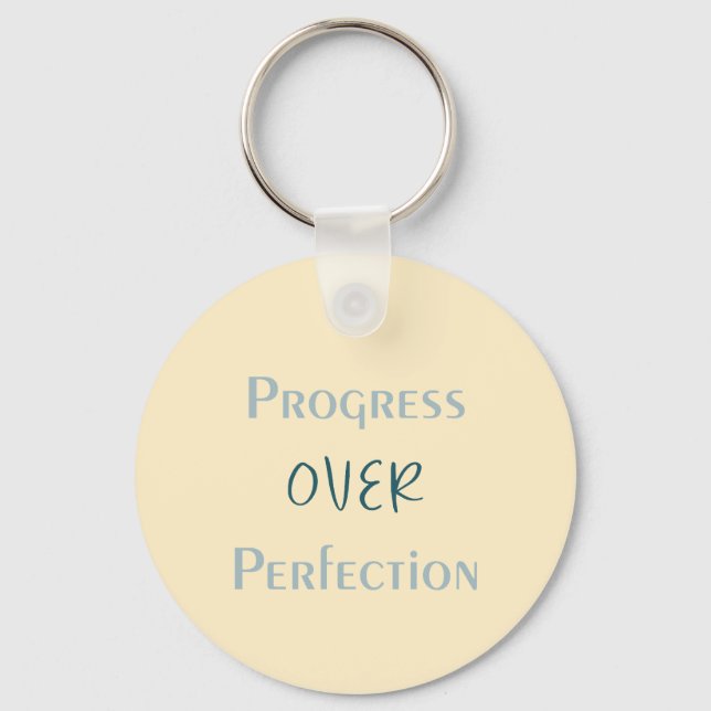 Llavero Better Imperfect Than Unmade With Visual Message (Anverso)