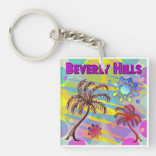 Llavero Beverly Hills Happy and Hope Keychain