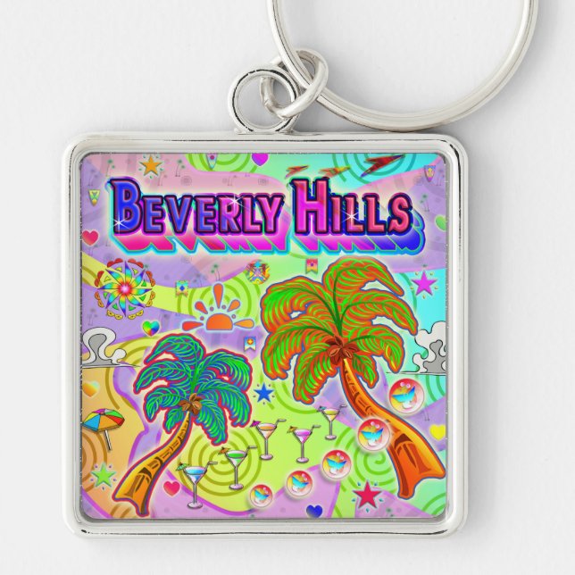 Llavero Beverly Hills Vacation Target Keychain (Frente)