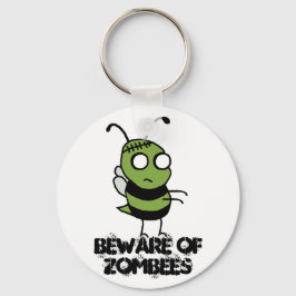 Llavero Beware of Zombees Keychain