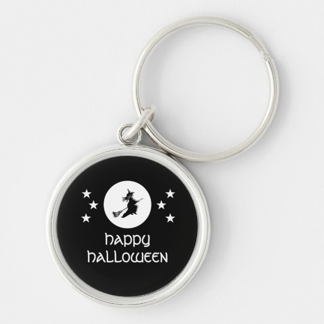 Llavero Bewitando Halloween Premium Keychain, Negro (Frente)