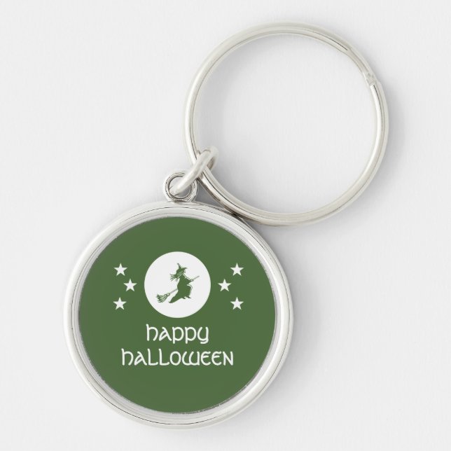 Llavero Bewitando Halloween Premium Keychain, Verde (Frente)
