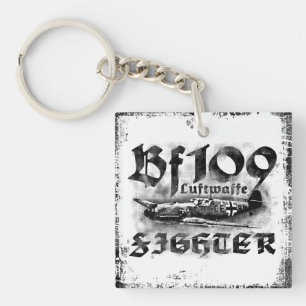 Llavero Bf 109 Keychain acrílico cuadrado de doble cara