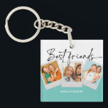 Llavero BFF 3 Fotos Personalizado Bestie Best Friends para<br><div class="desc">BFF 3 Fotos Personalizado Bestie Best Friends para siempre</div>