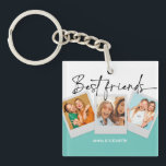 Llavero BFF 3 Fotos Personalizado Bestie Best Friends para<br><div class="desc">BFF 3 Fotos Personalizado Bestie Best Friends para siempre</div>