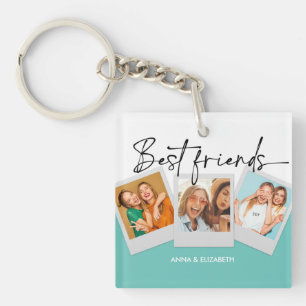 Llavero BFF 3 Fotos Personalizado Bestie Best Friends para