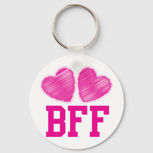 Llavero BFF Mejor Amigos para siempre con corazones amoros