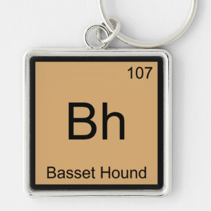 Llavero Bh - Símbolo de elemento de química del hebilla ba