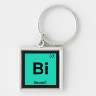 Llavero Bi - Química del Bismuto Símbolo de la Tabla Perió