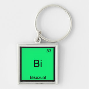 Llavero Bi - Símbolo del elemento químico bisexual diverti