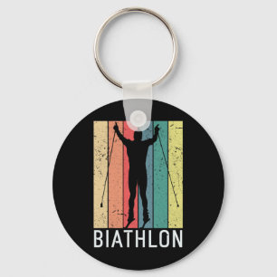 Llavero Biatlón Biatleta Deportes de Invierno Esquí de fon