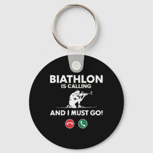 Llavero Biatlón de invierno Deporte esquí Riffle Shooting 