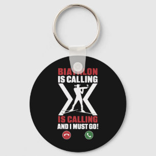 Llavero Biatlón de invierno Deporte esquí Riffle Shooting