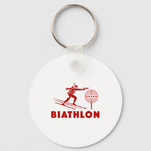 Llavero Biatlón deportes de invierno esquí de fondo