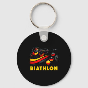 Llavero Biatlón deportes de invierno esquí de fondo