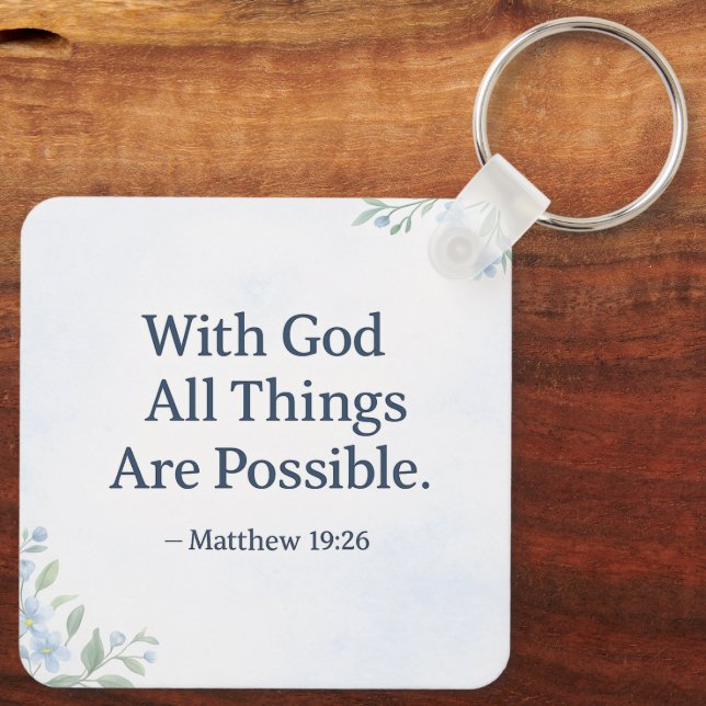 Llavero Bible Verse Keychain He Restores My Soul (Reverso )