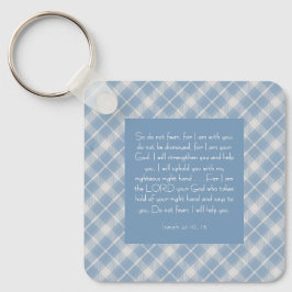 Llavero Biblia personalizable Verse Isaiah 41:10, 13