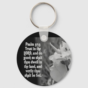 LLAVERO BIBLIA SCRIPTURE PSALM 37:3 CONFIAR EN JEHOVAH