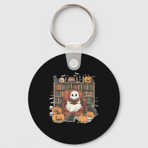 Llavero Biblioteca fantasma Halloween Libro de lectura Lov