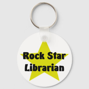Llavero Bibliotecario de la estrella del rock