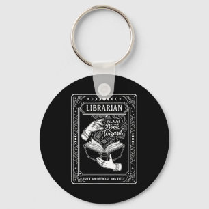 Llavero Bibliotecario divertido porque el mago de los libr