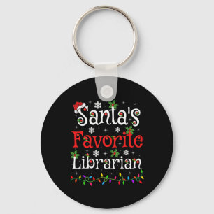 Llavero Bibliotecario Navidad El bibliotecario favorito de
