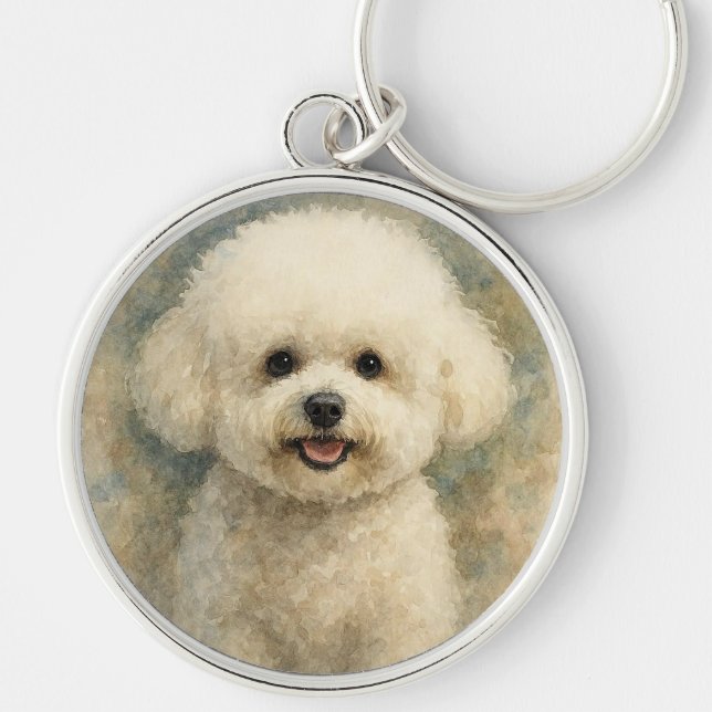 Llavero Bichón Frisé (Frente)