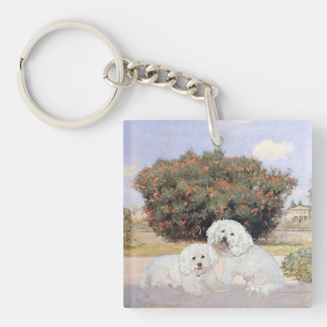 Llavero Bichon Frisé (Frente)